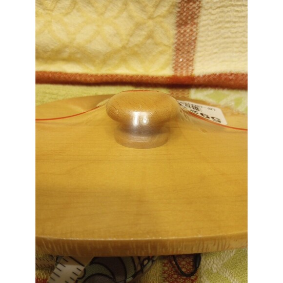 Longaberger WoodCrafts Maple Lucky Charm Basket Lid #59285 New Made USA - Picture 8 of 11